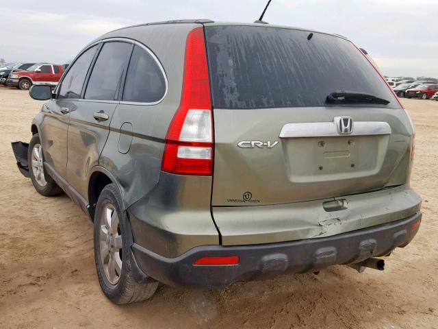 JHLRE38738C029789 - 2008 HONDA CR-V EXL GREEN photo 3