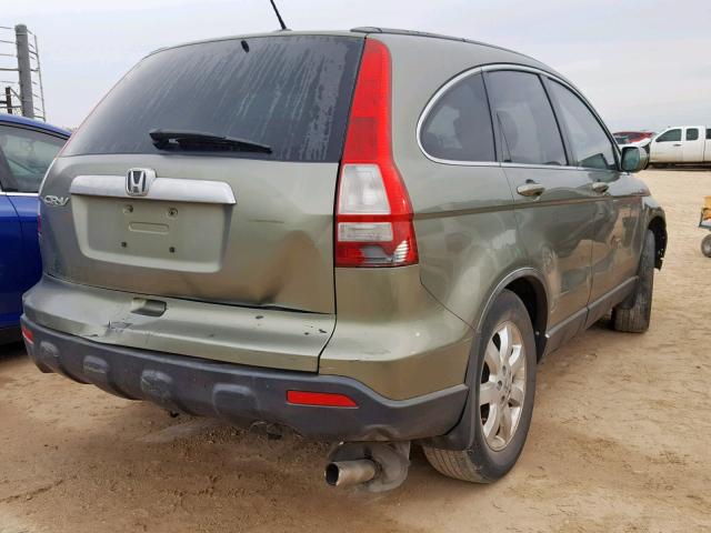 JHLRE38738C029789 - 2008 HONDA CR-V EXL GREEN photo 4