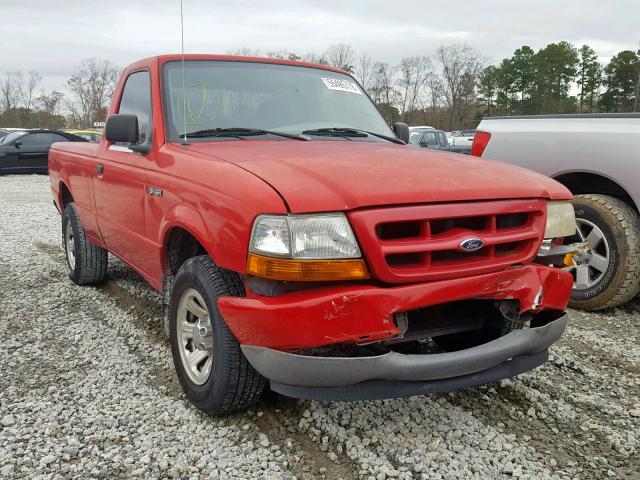 1FTYR10CXYPA90656 - 2000 FORD RANGER RED photo 1