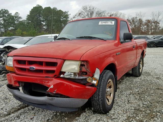 1FTYR10CXYPA90656 - 2000 FORD RANGER RED photo 2