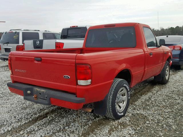 1FTYR10CXYPA90656 - 2000 FORD RANGER RED photo 4