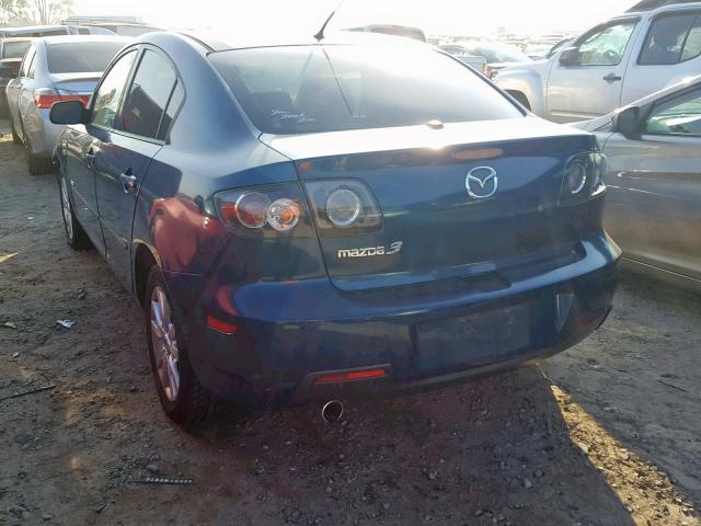 JM1BK324971666640 - 2007 MAZDA 3 S GREEN photo 3