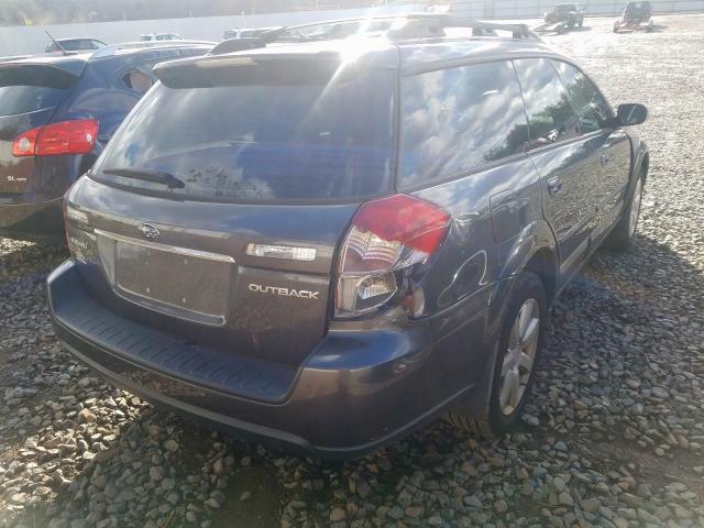 4S4BP62C077322066 - 2007 SUBARU OUTBACK OU BLACK photo 4