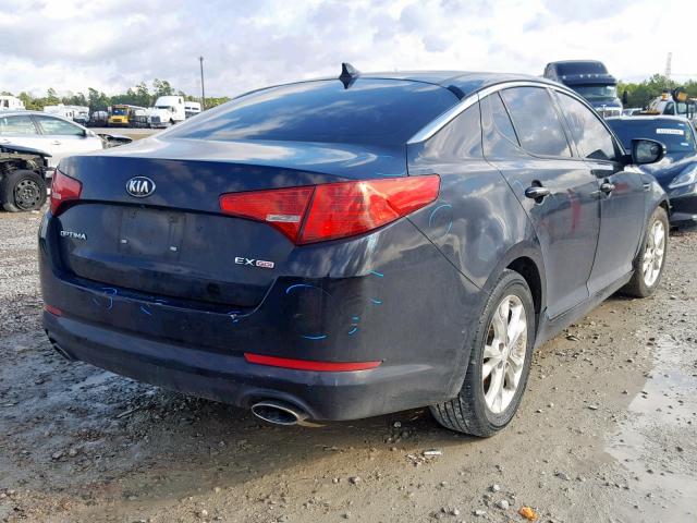 5XXGN4A7XDG117124 - 2013 KIA OPTIMA EX BLACK photo 4