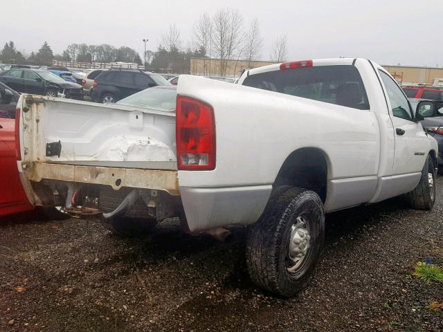 3D7KA26D43G793319 - 2003 DODGE RAM 2500 S WHITE photo 4