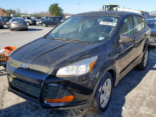 1FMCU0F75FUC31527 - 2015 FORD ESCAPE S BLACK photo 2