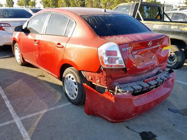 3N1AB61E99L629612 - 2009 NISSAN SENTRA 2.0 RED photo 3