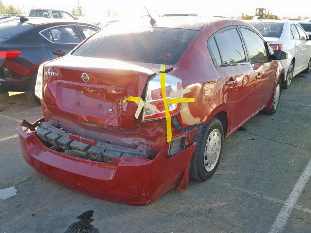 3N1AB61E99L629612 - 2009 NISSAN SENTRA 2.0 RED photo 4