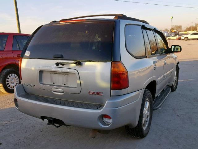 1GKDT13S842139951 - 2004 GMC ENVOY SILVER photo 4