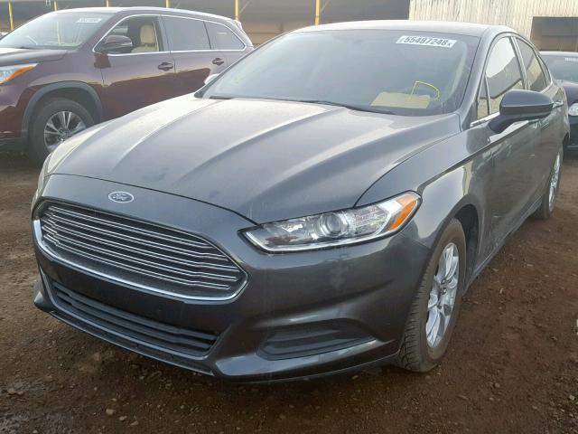 3FA6P0G75GR356730 - 2016 FORD FUSION S CHARCOAL photo 2