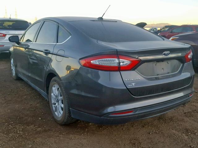 3FA6P0G75GR356730 - 2016 FORD FUSION S CHARCOAL photo 3