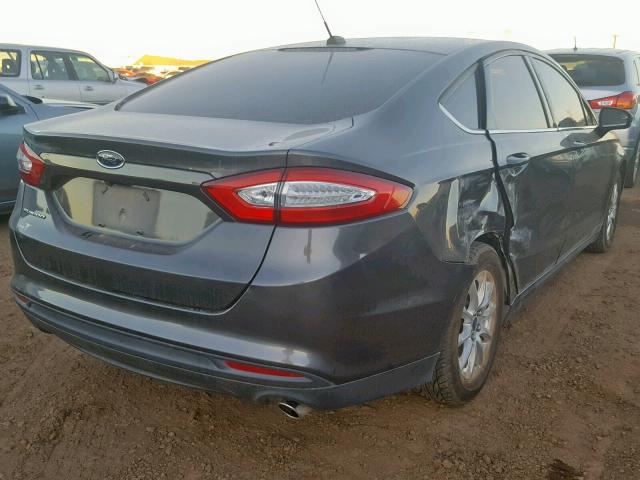 3FA6P0G75GR356730 - 2016 FORD FUSION S CHARCOAL photo 4