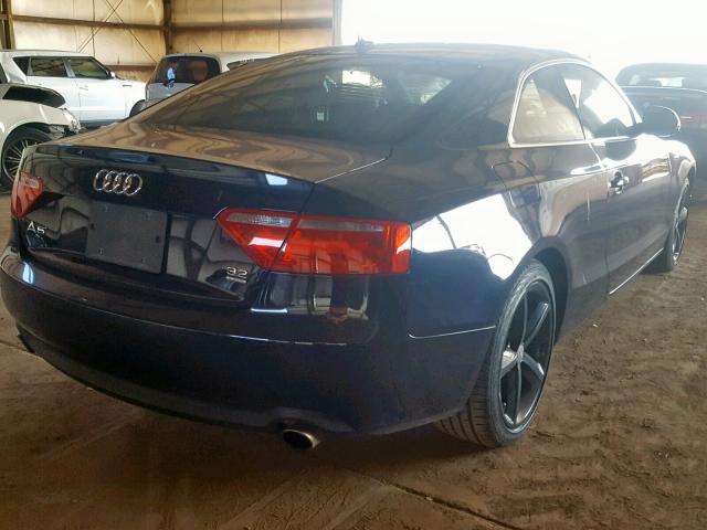 WAUDK78T69A013701 - 2009 AUDI A5 QUATTRO BLUE photo 4