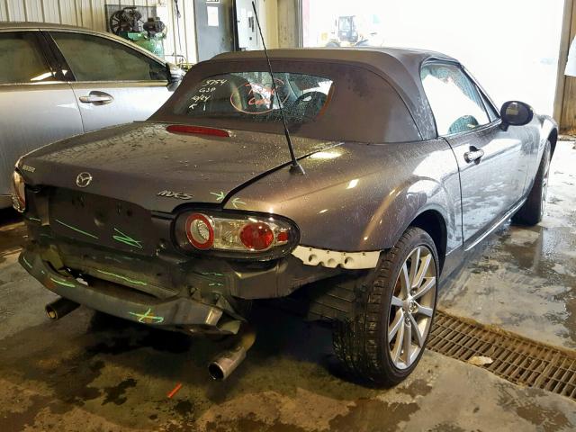 JM1NC25F260113754 - 2006 MAZDA MX-5 MIATA GRAY photo 4