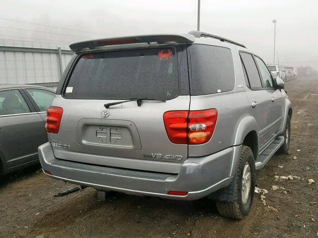 5TDBT48A52S064975 - 2002 TOYOTA SEQUOIA LI SILVER photo 4