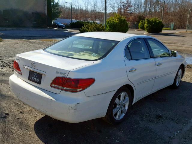 JTHBA30G565147915 - 2006 LEXUS ES 330 WHITE photo 4