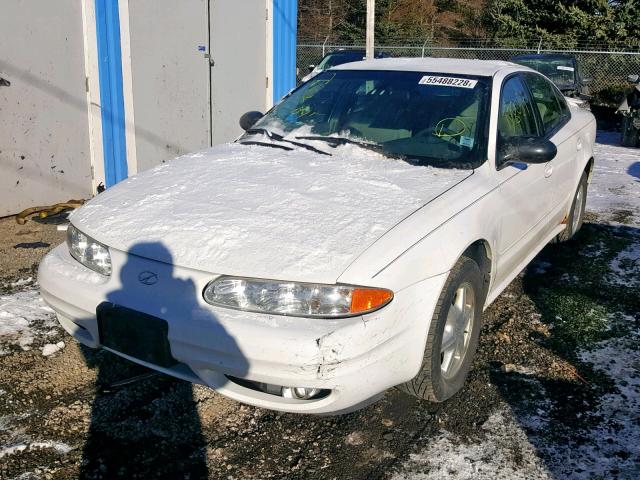 1G3NL52E03C287152 - 2003 OLDSMOBILE ALERO GL WHITE photo 2