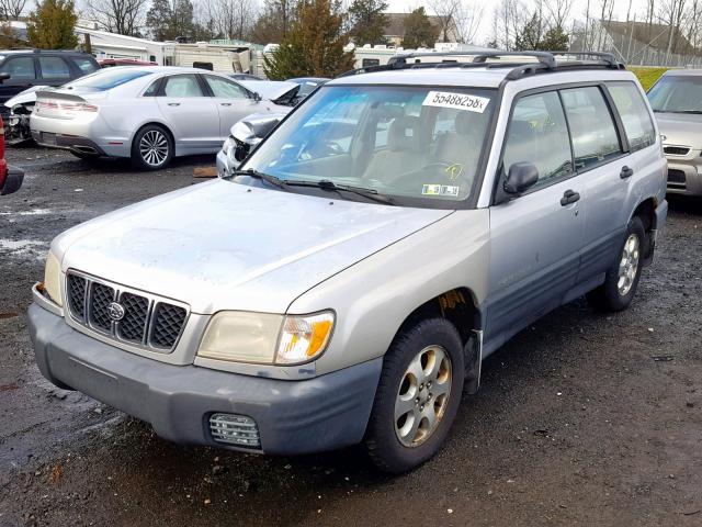 JF1SF63592H726595 - 2002 SUBARU FORESTER L SILVER photo 2