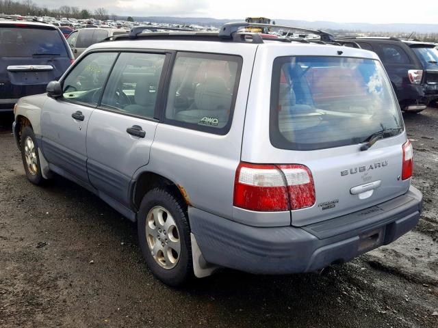 JF1SF63592H726595 - 2002 SUBARU FORESTER L SILVER photo 3