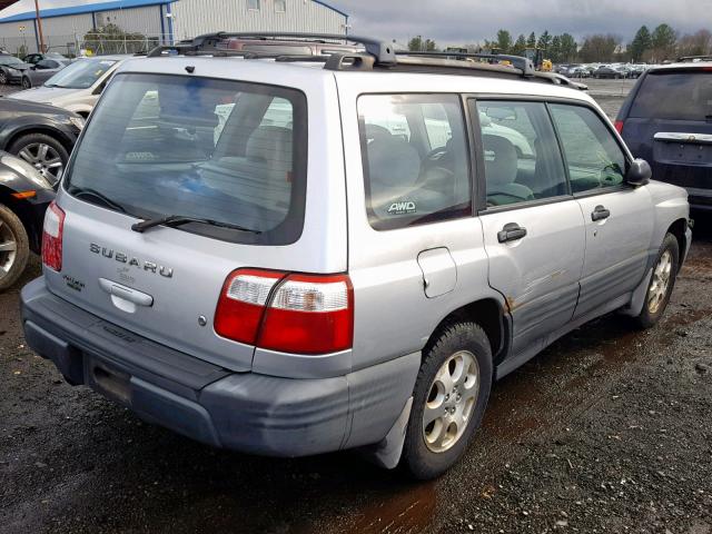 JF1SF63592H726595 - 2002 SUBARU FORESTER L SILVER photo 4