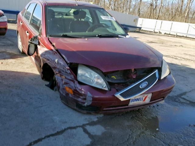 1FAHP34N77W125452 - 2007 FORD FOCUS ZX4 RED photo 1