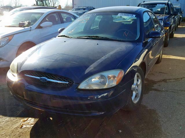 1FAFP55U71G129835 - 2001 FORD TAURUS SES BLUE photo 2