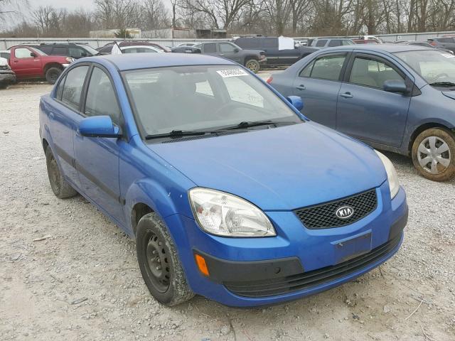 KNADE223496530632 - 2009 KIA RIO BASE BLUE photo 1