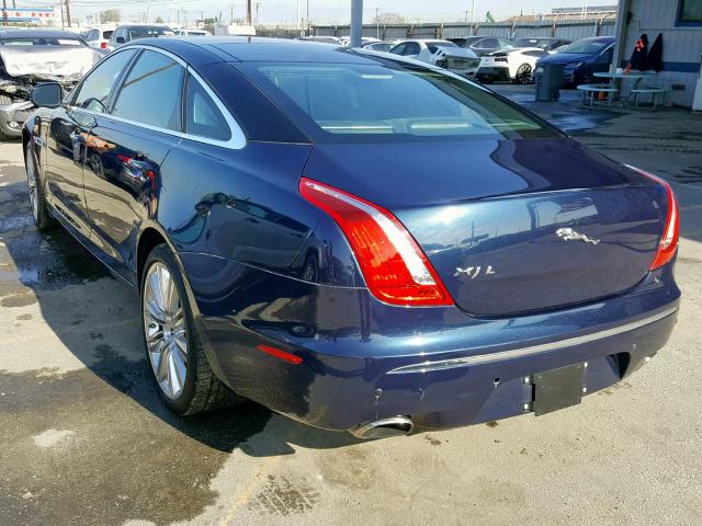 SAJWA2GE3CMV36735 - 2012 JAGUAR XJL SUPERC BLUE photo 3