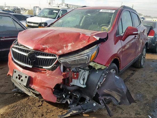 KL4CJASB2JB530808 - 2018 BUICK ENCORE PRE RED photo 2