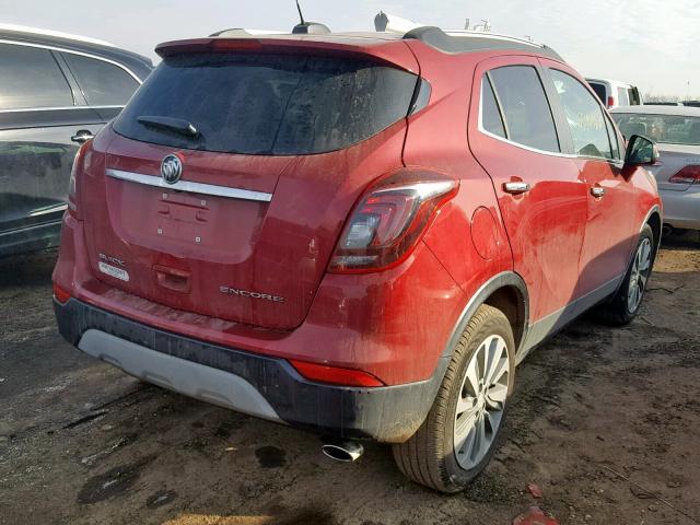 KL4CJASB2JB530808 - 2018 BUICK ENCORE PRE RED photo 4