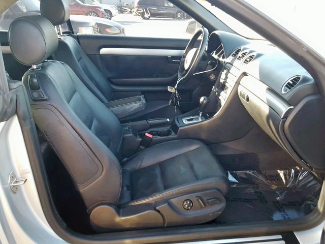 WAUAF48HX7K027707 - 2007 AUDI A4 2.0T CA SILVER photo 5