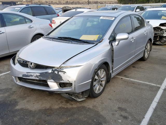 2HGFA1F97AH507866 - 2010 HONDA CIVIC EXL SILVER photo 2