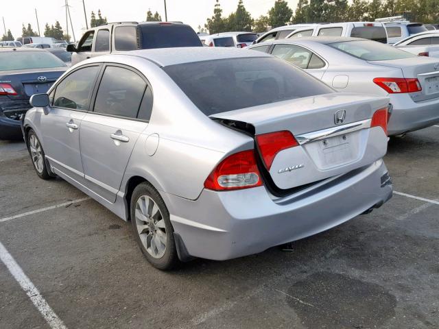 2HGFA1F97AH507866 - 2010 HONDA CIVIC EXL SILVER photo 3