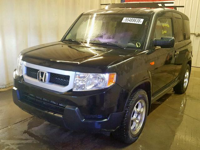 5J6YH283X9L004472 - 2009 HONDA ELEMENT LX BLACK photo 2