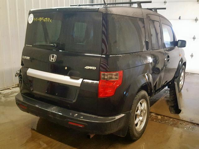 5J6YH283X9L004472 - 2009 HONDA ELEMENT LX BLACK photo 4