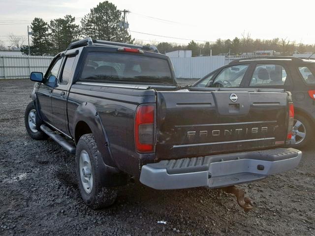 1N6MD29Y62C381815 - 2002 NISSAN FRONTIER C BLACK photo 3