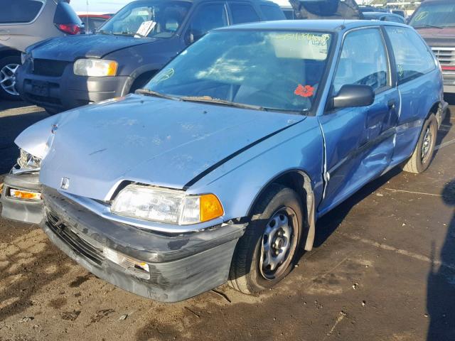 2HGED6455LH513622 - 1990 HONDA CIVIC DX BLUE photo 2