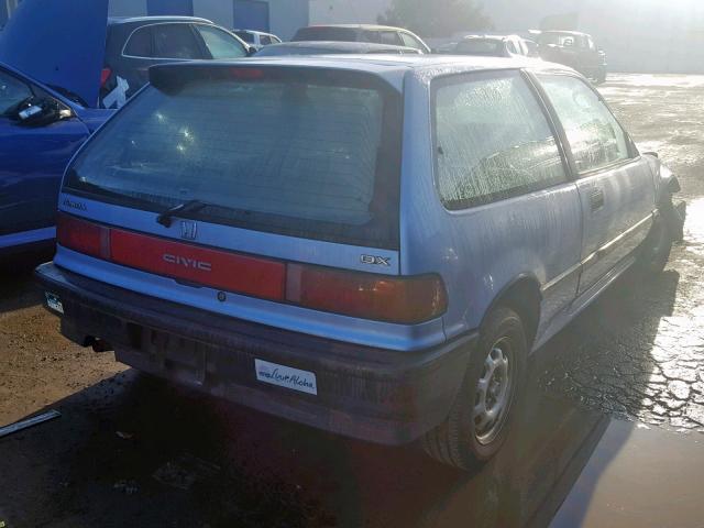 2HGED6455LH513622 - 1990 HONDA CIVIC DX BLUE photo 4