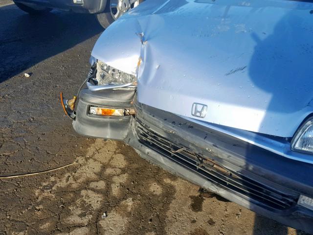 2HGED6455LH513622 - 1990 HONDA CIVIC DX BLUE photo 9