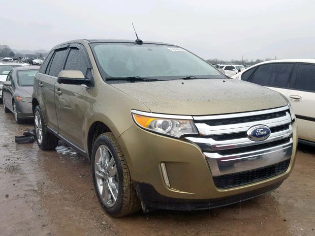 2FMDK3KC1DBA00917 - 2013 FORD EDGE LIMIT GREEN photo 1