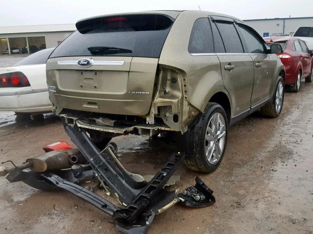 2FMDK3KC1DBA00917 - 2013 FORD EDGE LIMIT GREEN photo 4