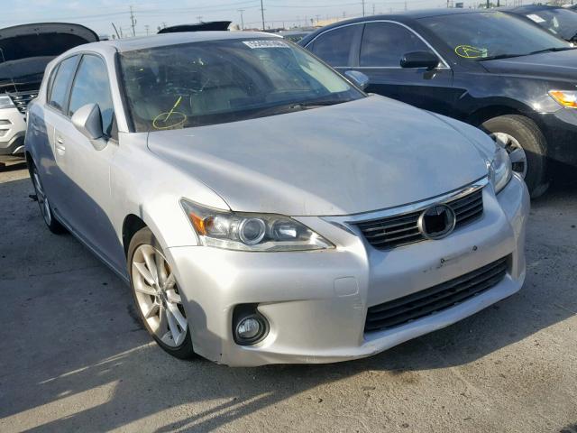 JTHKD5BH9C2087837 - 2012 LEXUS CT 200 SILVER photo 1