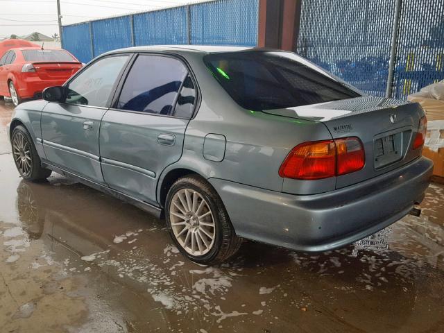 2HGEJ6615YH534500 - 2000 HONDA CIVIC BASE GREEN photo 3