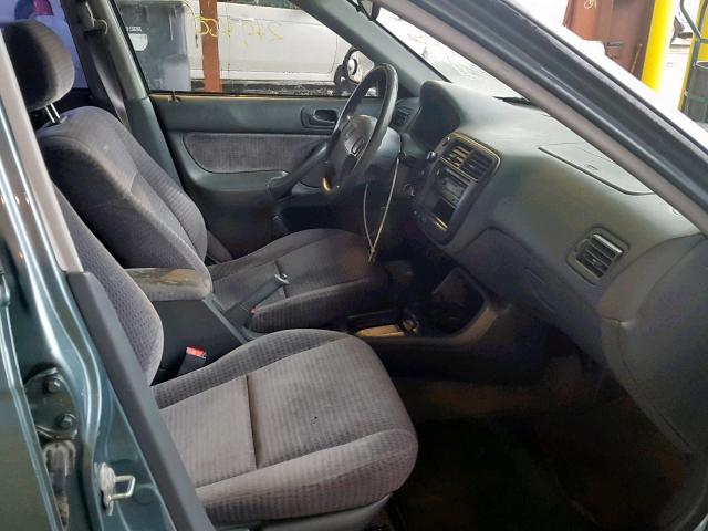 2HGEJ6615YH534500 - 2000 HONDA CIVIC BASE GREEN photo 5