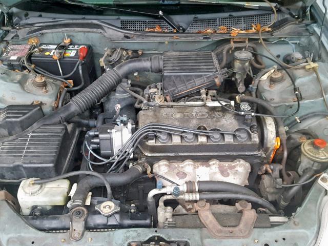 2HGEJ6615YH534500 - 2000 HONDA CIVIC BASE GREEN photo 7
