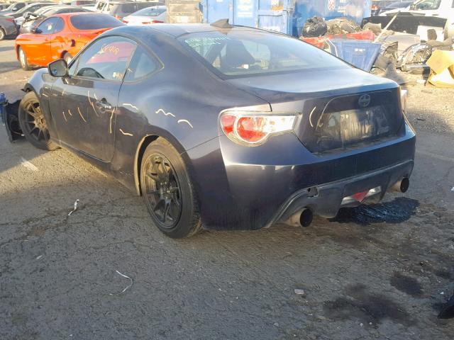 JF1ZNAA16D1719345 - 2013 TOYOTA SCION FR-S BLACK photo 3