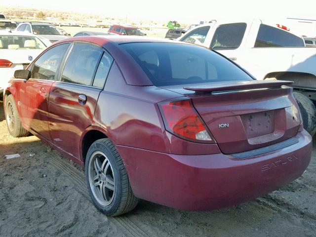 1G8AL54F24Z119087 - 2004 SATURN ION LEVEL MAROON photo 3
