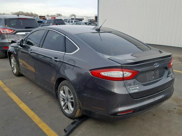 3FA6P0SU9GR328393 - 2016 FORD FUSION TIT CHARCOAL photo 3