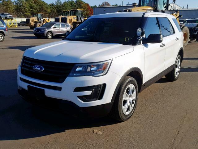 1FM5K8AR9HGB15433 - 2017 FORD EXPLORER P WHITE photo 2