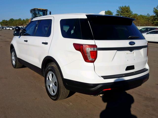 1FM5K8AR9HGB15433 - 2017 FORD EXPLORER P WHITE photo 3